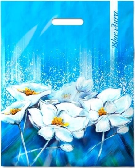 Пакеты с вырубной ручкой "Аура" 38х47+6см, 60мкм (50/500шт)