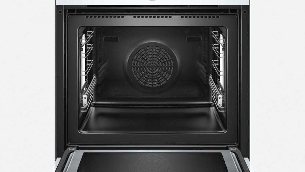 Духовой шкаф с микроволнами и паром Bosch HNG6764W6