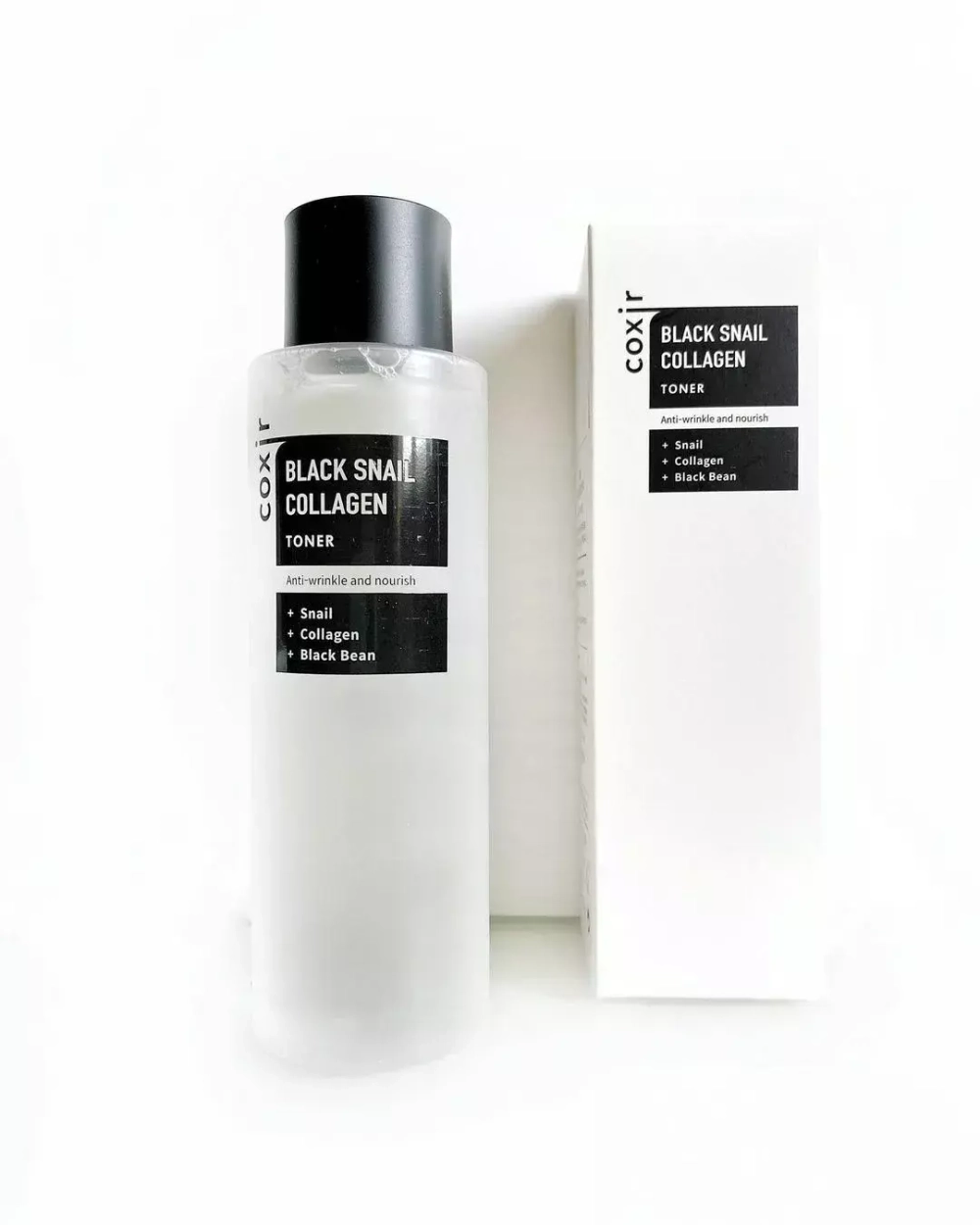 Coxir / Омолаживающий тонер с муцином улитки и коллагеном Black Snail Collagen Toner, 150 мл