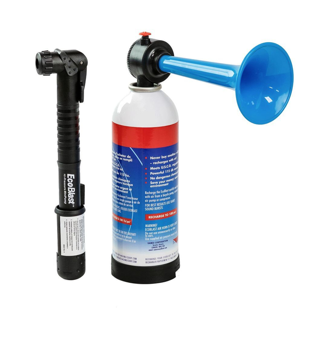 Горн туманный пневматический EcoBlast, стальной баллон, в комплекте с насосом