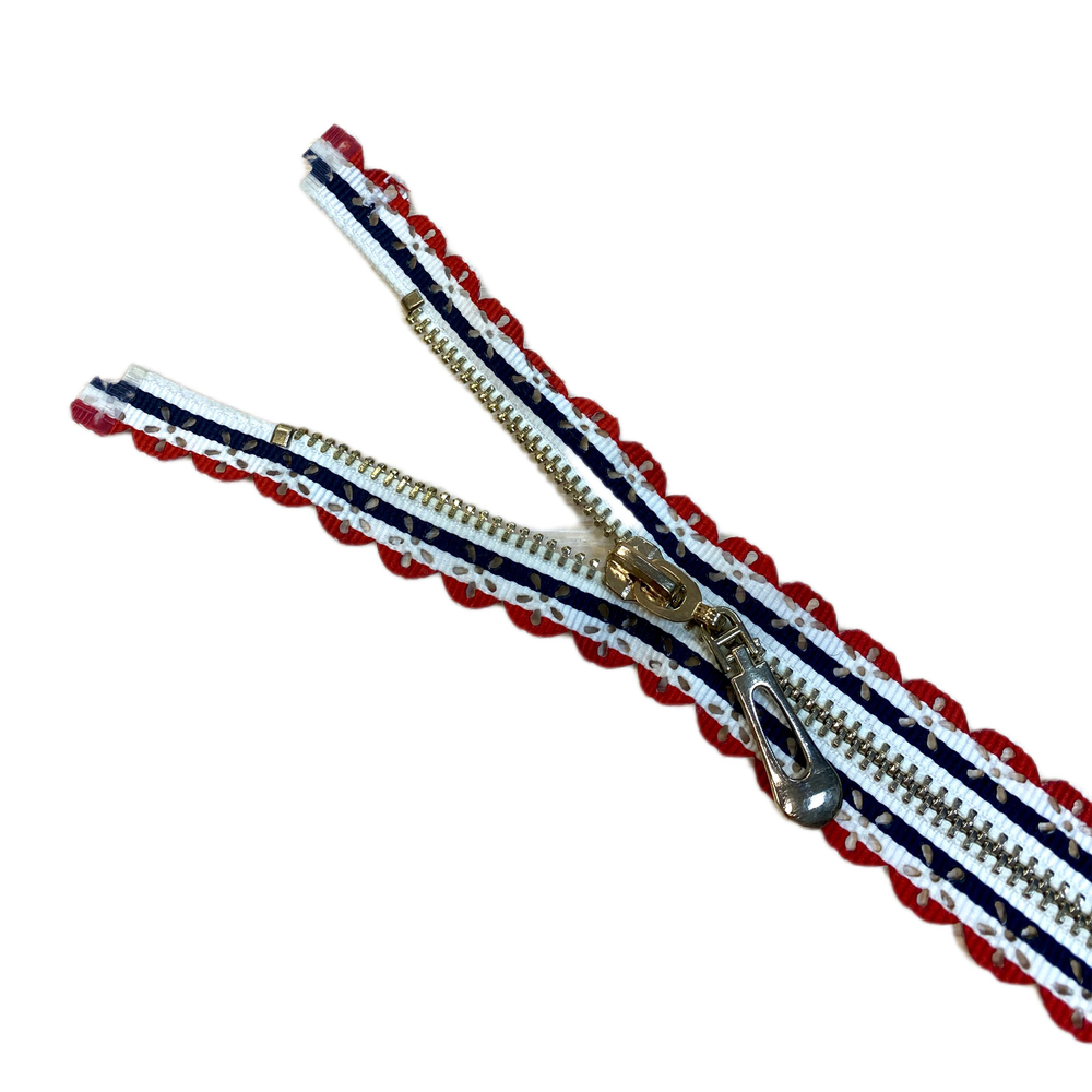 Застежка-молния декоративная разъемная металл №5 70см