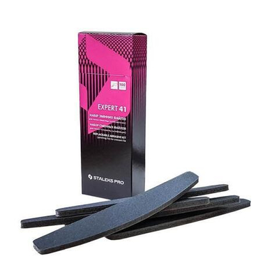 Файлы для пилки полумесяц (на пенной основе) Staleks EXPERT 41 100 грит (10 шт)*
