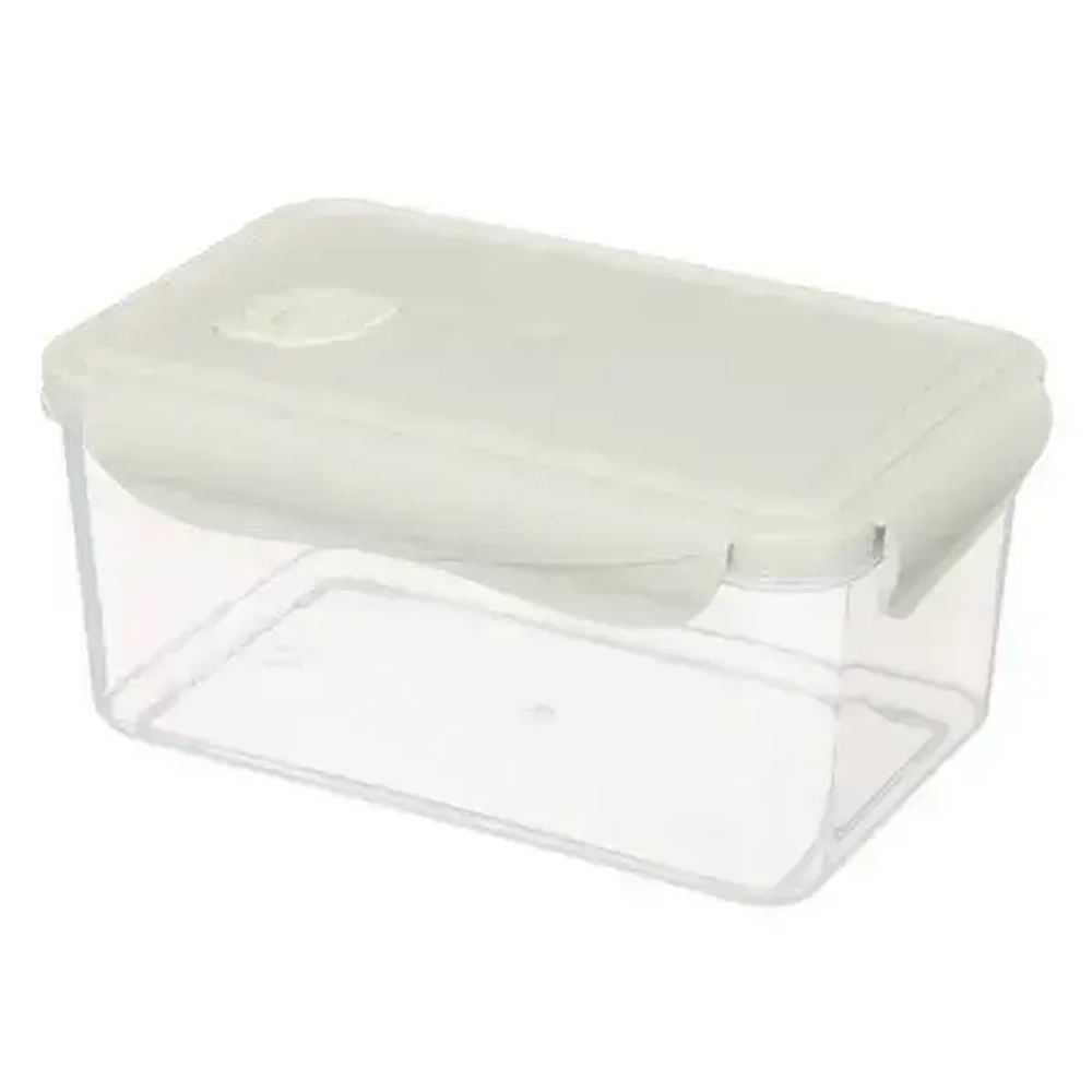 Контейнер для продуктов герметичный с клапаном eco style прямоугольный 1,6л (светло-серы