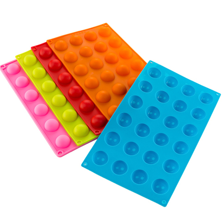 Силиконовая форма для муссовых пирожных "Полусферы 2,8см"