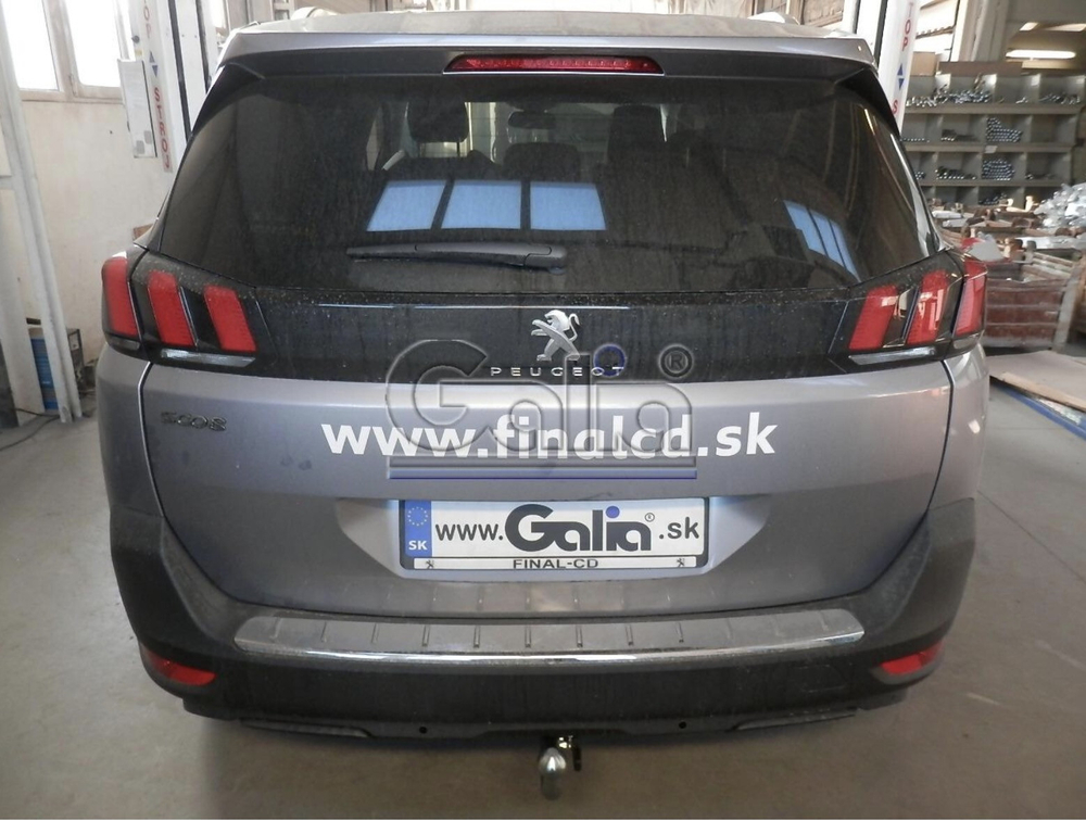 Фаркоп оцинкованный Galia P047C для Peugeot 5008 2017-(паспорт и сертификат в комплекте)(без электрики)