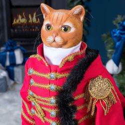 Кукла коллекционная Кот Гусар Ламберт