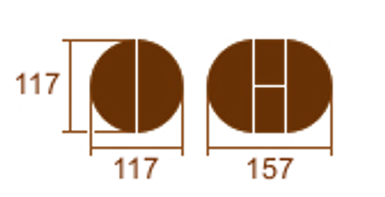 Стол Луиджи раздвижной (светлый дуб б/т)