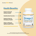 California Gold Nutrition, премиальный рыбий жир с омега-3, 100 капсул из рыбьего желатина (1100 мг в 1 капсуле)