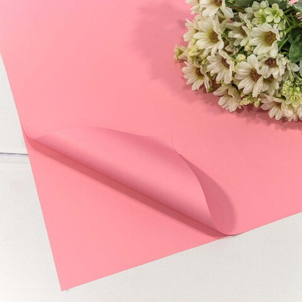 Упаковочная матовая пленка (0,6*0,6 м) Корейская, Розовый, 20 шт.