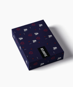 Мужские трусы боксеры Atlantic, набор из 2 шт., хлопок, темно-синие + красные, 2GMH-029