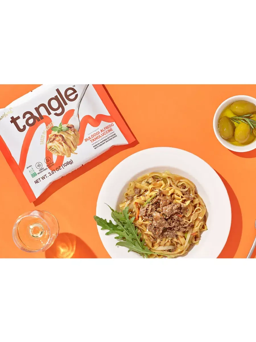 Фетучини Samyang Tangle по-корейски в сливочном соусе бульгоги 110 г