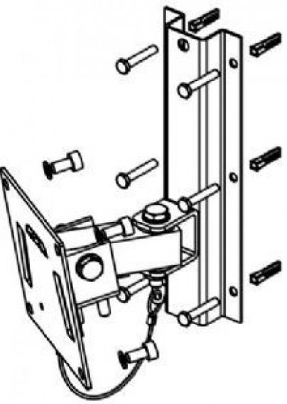 DAS AUDIO AXW-2 Кронштейн для крепления на стену и страховочный тросик для систем ARTEC-28(T)