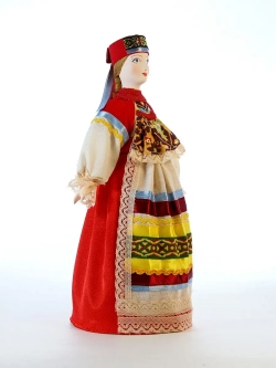 Кукла в девичьем костюме Тамбовской губернии