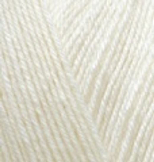 ALIZE "SUPERWASH ARTISAN", 75% SW Шерсть - 25% Полиамид, 100 гр, 420 м, Кремовый