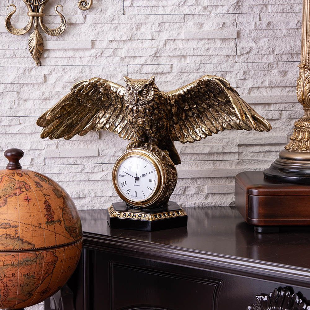 Часы настольные Флайт Бронза