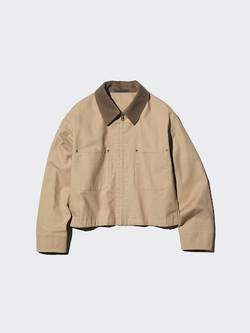 UNIQLO Короткая куртка, бежевый