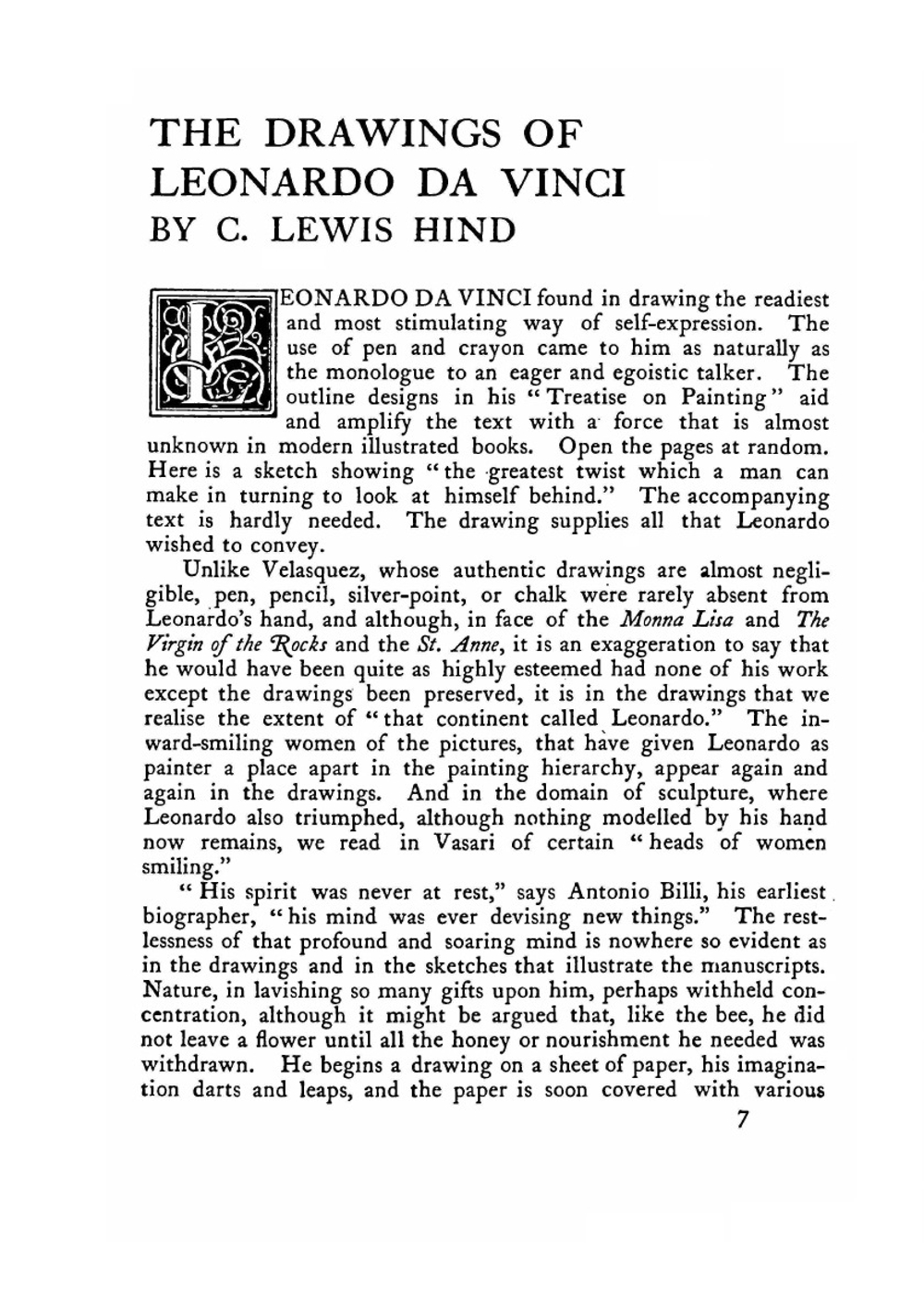 Drawings of Leonardo da Vinci | Ch.L. Hind