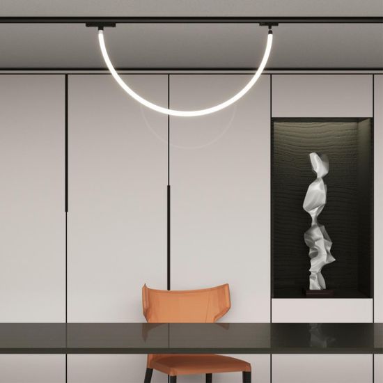 359126 KONST NT23 072 черный Трековый однофазный двухжильный адаптер для светильников 359128-359133 IP20 15-40W 170-265V RAMO