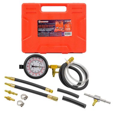 Набор для измерения давления в топливных системах 11пр.(0-10bar), в кейсе FORCEKRAFT FK-919G1B