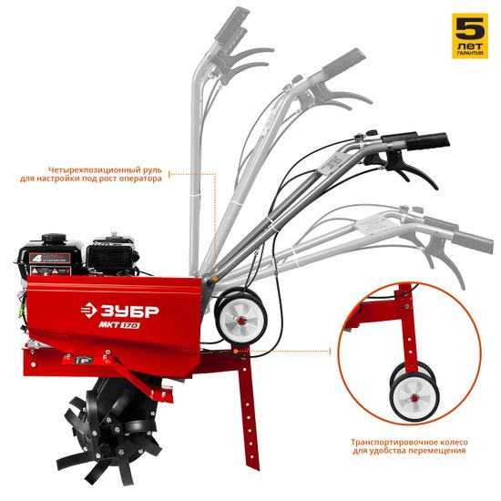 Мотокультиватор "ЗУБР" МКТ-170
