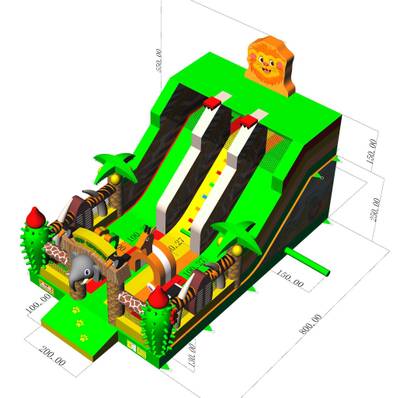 Коммерческий надувной батут «Сафари Ультра 2», 8*5*5 м.