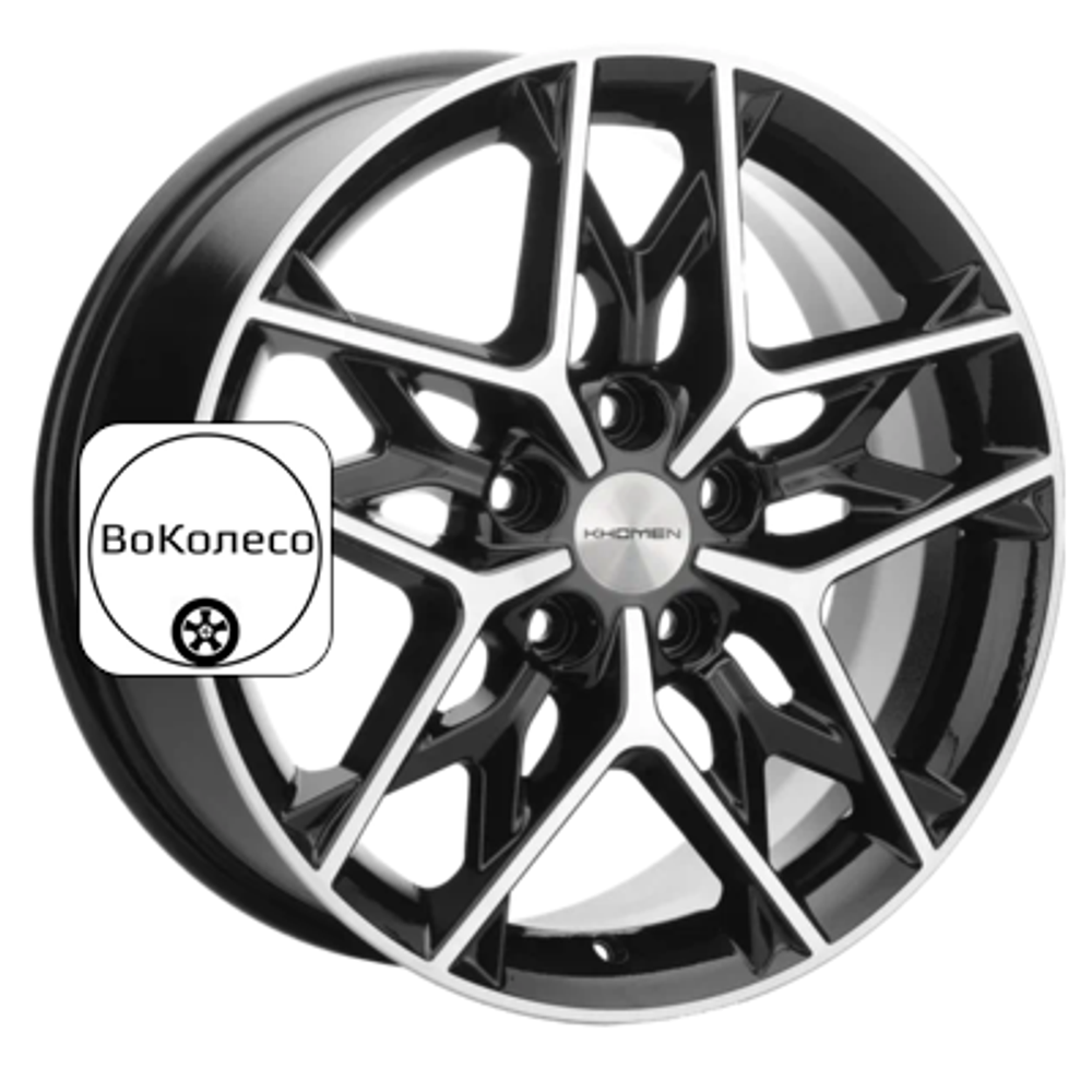 7x17/5x108 ET50 D63,35 KHW1709 (Ford C-Max) Black-FP Khomen Wheels