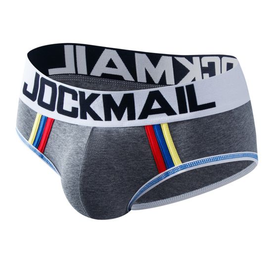 Мужские трусы брифы серые JOCKMAIL JM2059-3