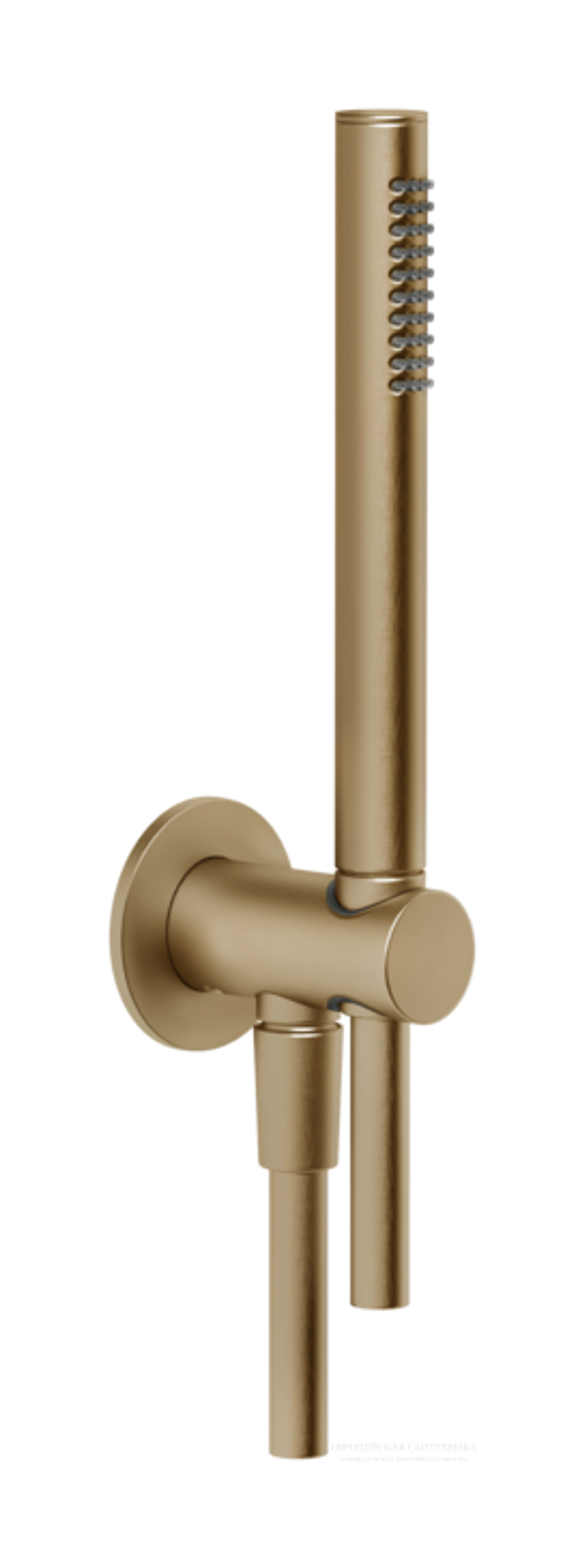 Ручной душ Gessi Anello, с держателем и шланговым подсоединением, цвет Warm Bronze Brushed PVD