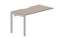 стол Polo 1380х680х750мм (с эргономичным вырезом) - приставной элемент
