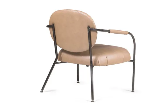 Лаунж-кресло Ego, бежевая экокожа