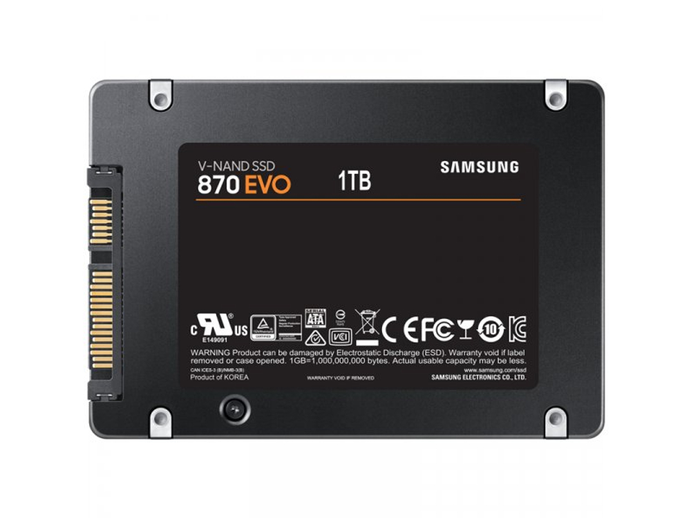 SSD накопитель Samsung 870 Evo 1ТБ, 2.5" SATA, SATA III, [MZ-77E1T0B/EU]