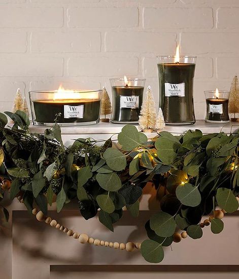 Теплая шерсть, ароматическая свеча, WoodWick