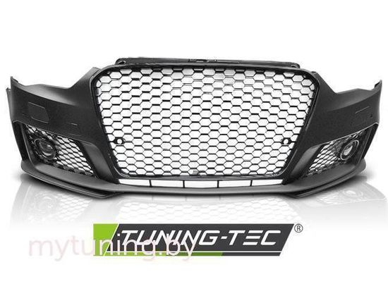 Передний бампер RS3 STYLE GLOSSY BLACK PDC для Audi A3 8V