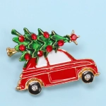 Брошь новогодняя «Best Podarok - Красный Жигули», 2.6*3,2см