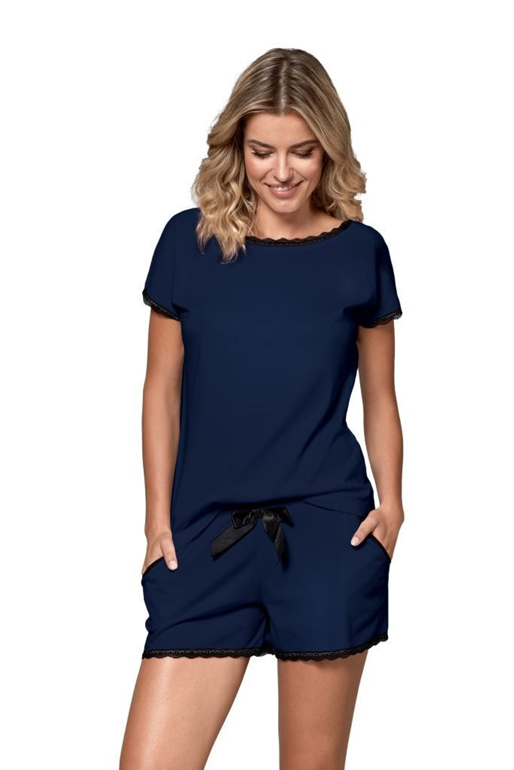 Пижамный комплект Margot (Размер: XL) (Цвет: темно-синий)