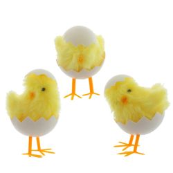 GAEM Фигурка декоративная "Цыпленок" (блок 12 шт), L6 W6 H8 см, 3в.