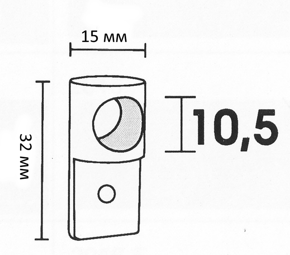 Кронштейн "Симпл декор" для крепления профиля на ножку кронштейнов d16, 20, 25, цвет латунь
