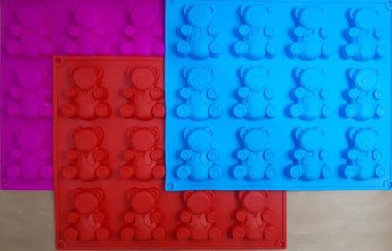 Форма силиконовая "Мишка Барни" 12в1 7 см