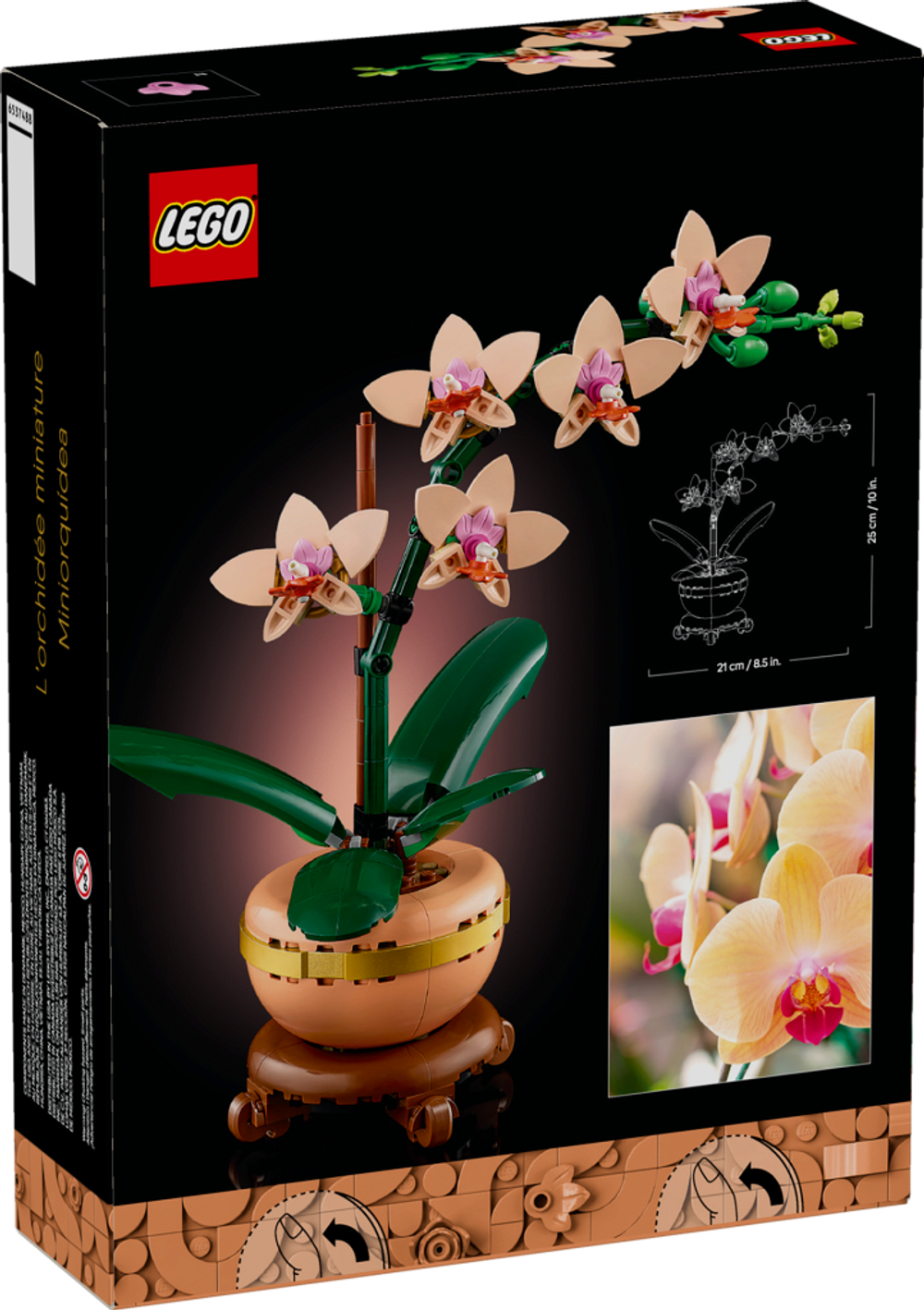 LEGO Botanical Collection 10343 Мини-орхидея — декоративный конструктор для взрослых