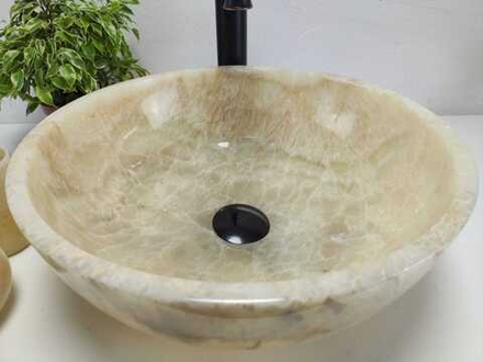 Раковина из оникса Bowl Yellow TinLip BO-61062 40*40*15