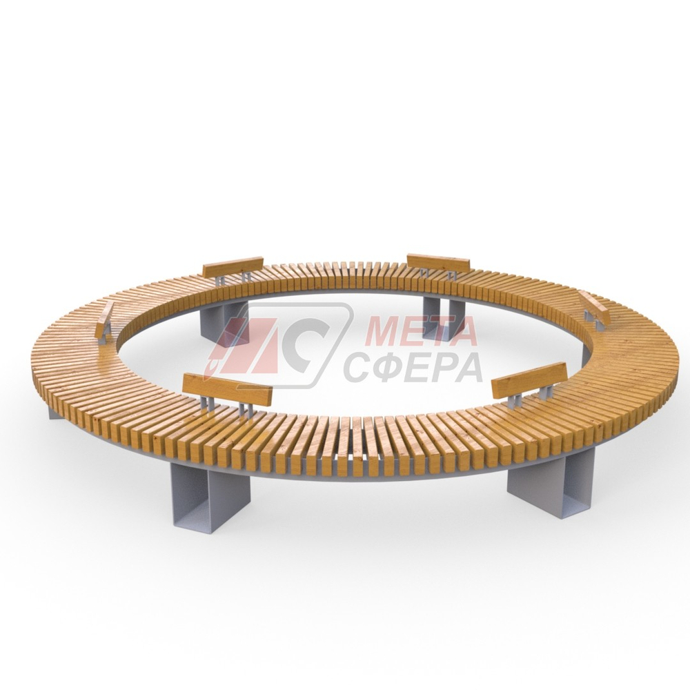 Скамейка Дуга радиусная