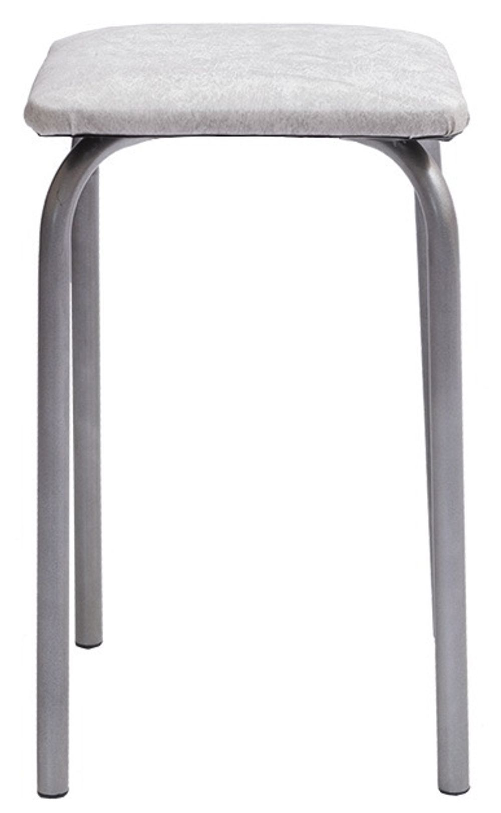 Табурет к/з бел.сер. К-с белый