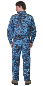 Костюм "Блокпост" куртка,брюки (тк.кроун-принт) КМФ Цифра синяя