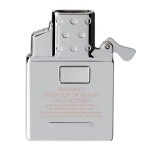 Набор Zippo (зажигалка Zippo 200 Brushed Chrome и газовый вставной блок с двойным пламенем)