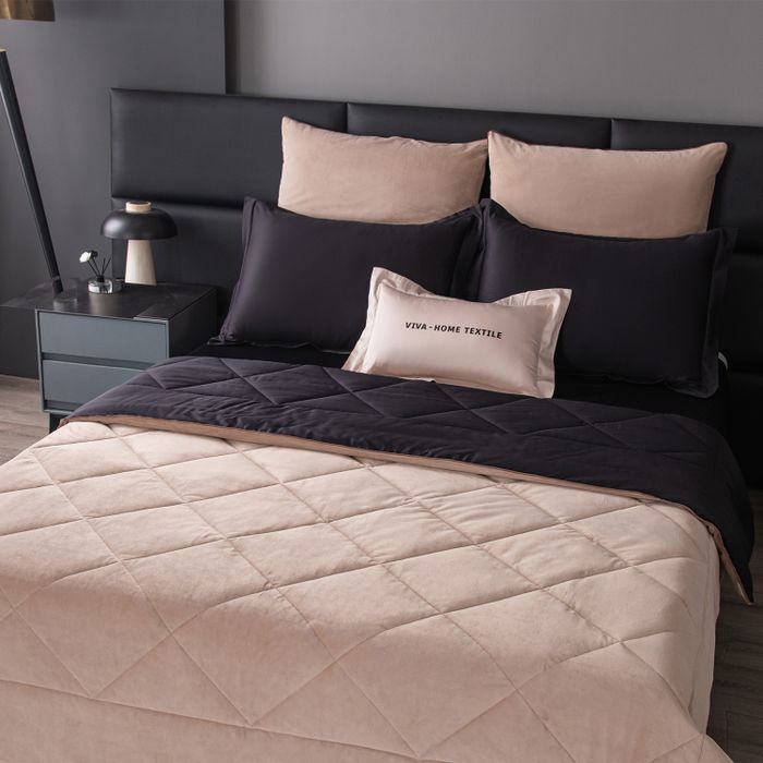 Комплект постельного белья с одеялом Сатин Вельвет Премиум «Вечерний покой»