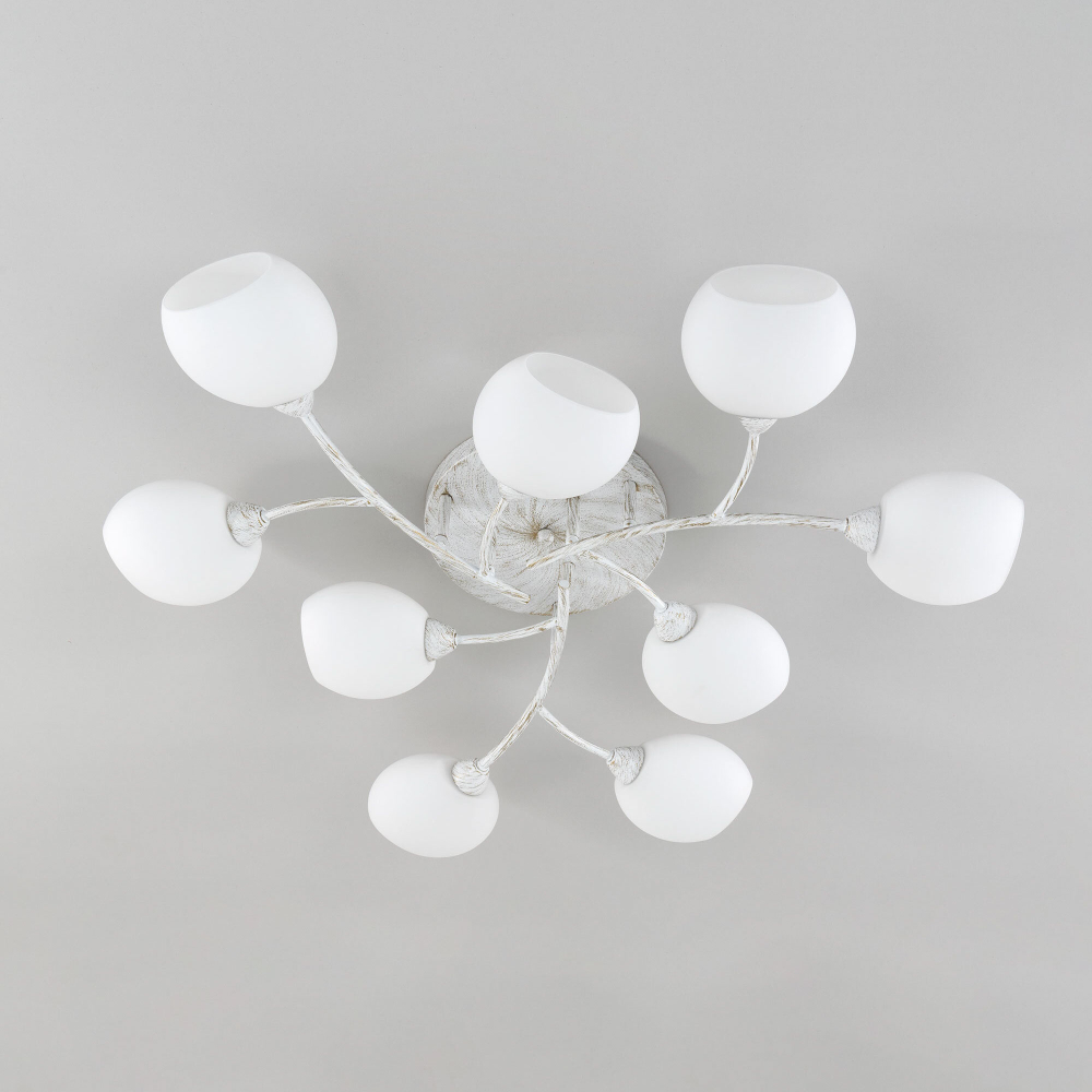 Citilux Флорида CL148190 Люстра потолочная Белая с патиной