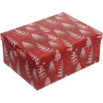 Коробка подарочная «Веселые елочки» 29*22*12,5 см