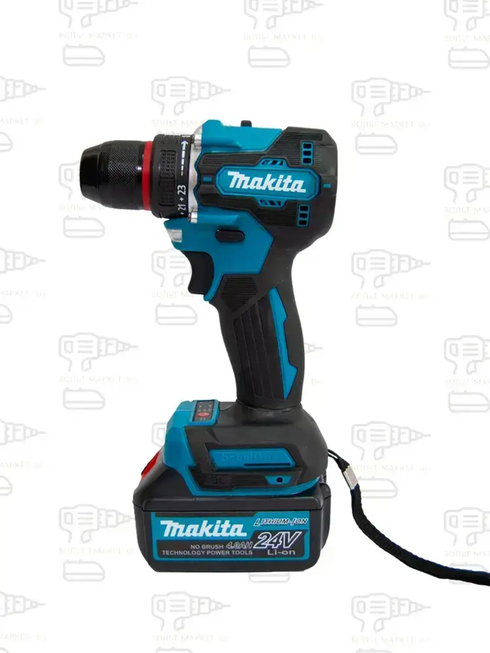 Набор электроинструментов аккумуляторных 5в1 21V /болгарка, гайковерт, перфоратор, дрель шуруповерт, лазерный уровень