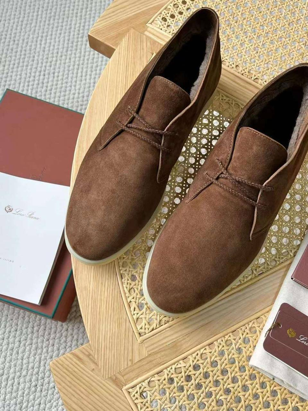 Высокие лоферы Loro Piana