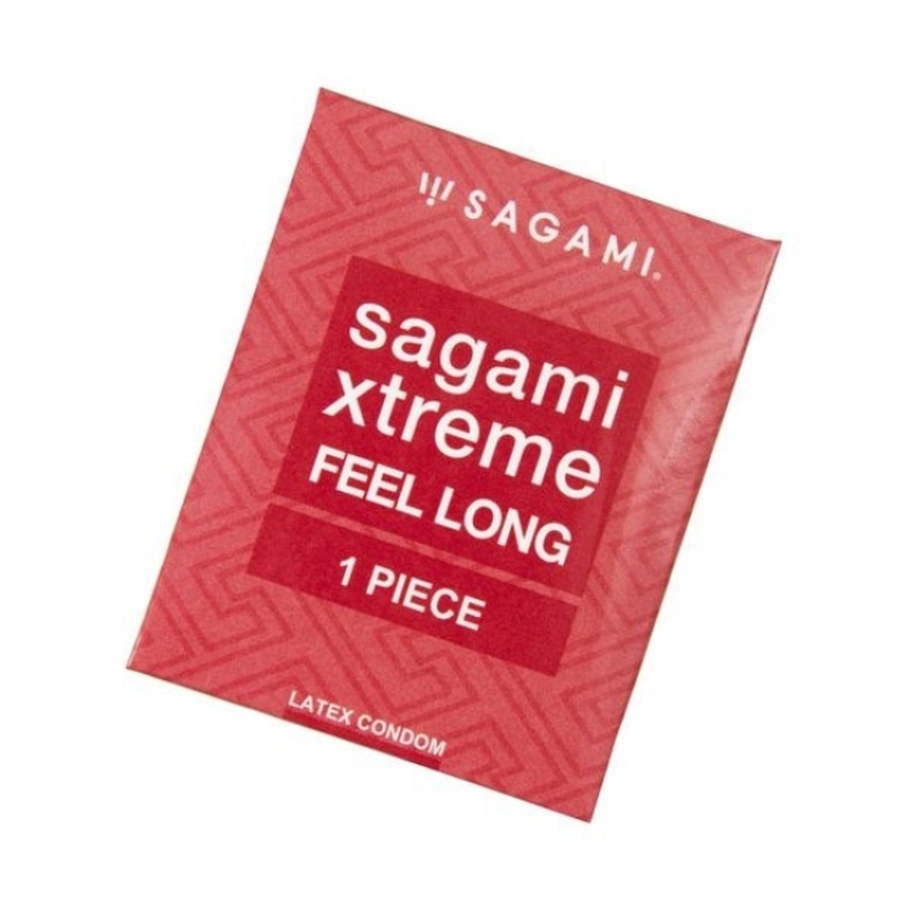 Презервативы Sagami, xtreme, feel long, латекс, 19 см, 5,2 см, 1 шт.